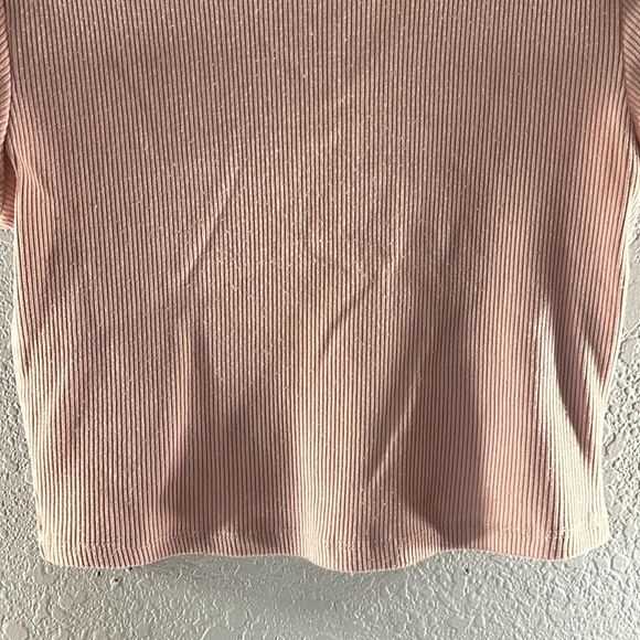Princess Polly Classic Cropped Ribbed Tee in Light Pink - Picture 6 of 10
